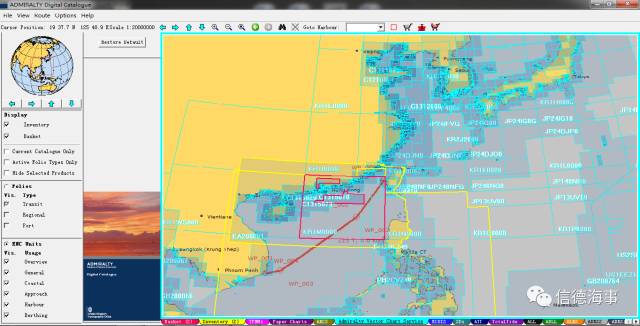 如何在电子版航海图书总目录中进行海图管理？(图3)