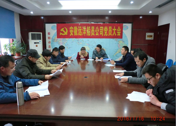 2016年中国远洋船务公司党员大会(图1)